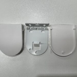 Outside fit roller blind bracket set with covers