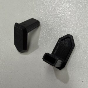 Slim roller blind bottom rail end caps