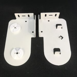 Slim double roller blind bracket for day and night blinds